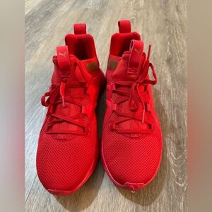 New women Puma red sneakers